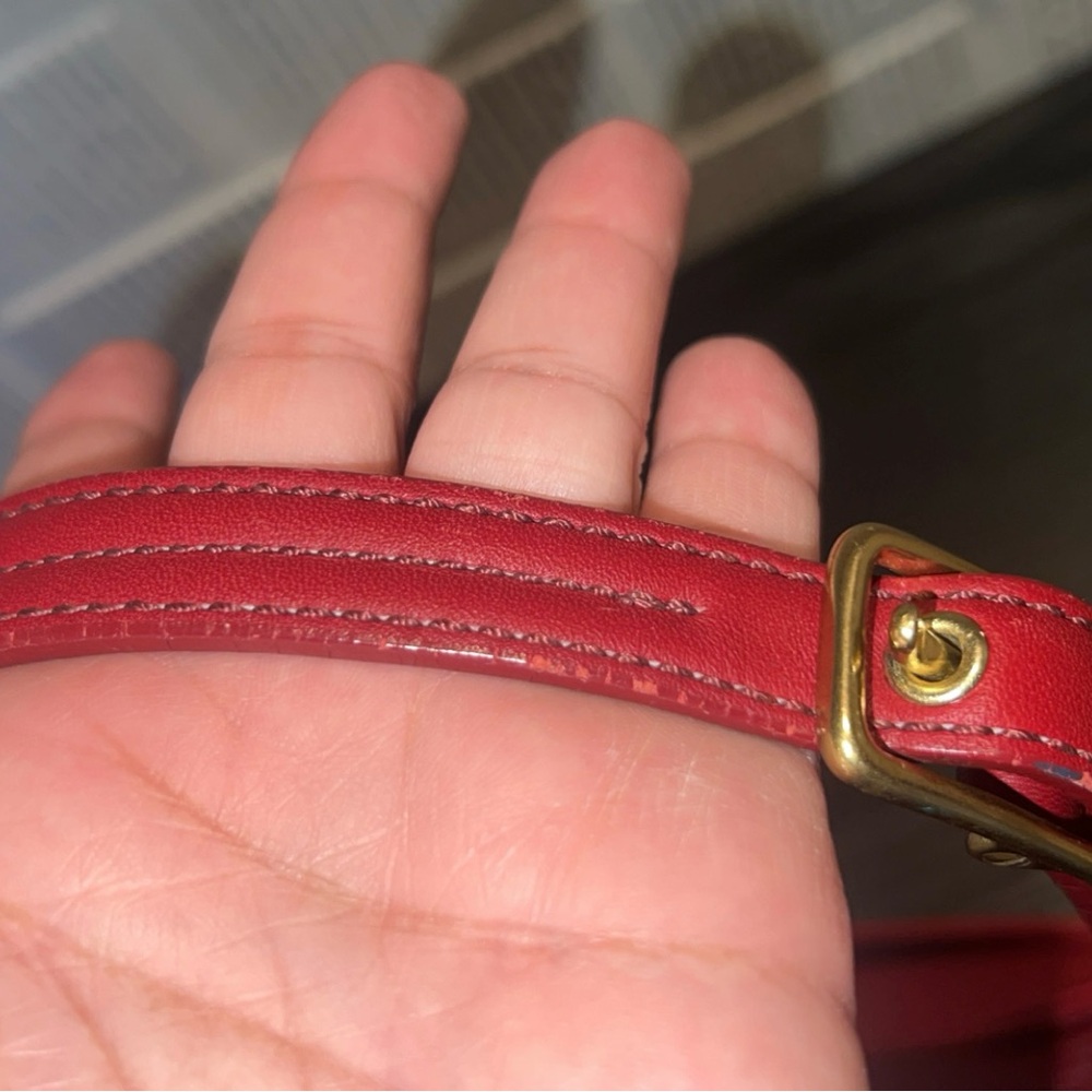 COACH Vintage 9295 Wristlet in Red Leather - Picture 6 of 11